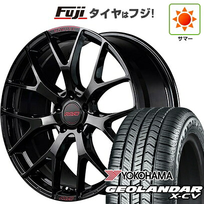 【新品国産車用5穴114.3】 夏タイヤ ホイール4本セット 235/55R19 ヨコハマ ジオランダー X-CV G057 RAYS レイズ ホムラ 2X7FT SPEC-M 8J 19インチ(送料無料)