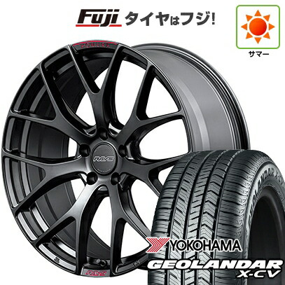 【新品国産車用5穴114.3】 夏タイヤ ホイール4本セット 225/45R19 ヨコハマ ジオランダー X-CV G057 RAYS レイズ ホムラ 2X7FT SPORT EDITION 7J 19インチ(送料無料)｜フジコーポレーション
