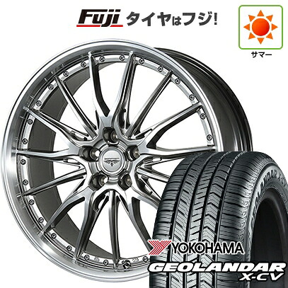 【新品国産車用5穴114.3】 夏タイヤ ホイール4本セット 255/45R20 ヨコハマ ジオランダー X-CV G057 トピー ドルフレン ヒューバー 8.5J 20インチ(送料無料)
