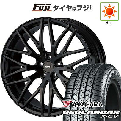 【新品国産車用5穴114.3】 夏タイヤ ホイール4本セット 225/45R19 ヨコハマ ジオランダー X-CV G057 TOMS トムス(トヨタ車専用) TWF02 8.5J 19インチ(送料無料)