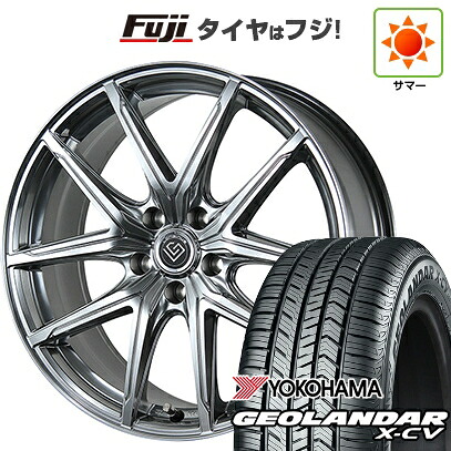 【新品国産車用5穴114.3】 夏タイヤ ホイール4本セット 235/55R19 ヨコハマ ジオランダー X-CV G057 トピー ロンギヌス RE-X トヨタ･レクサス車専用 6.5J 19インチ(送料無料)