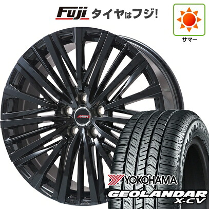 【新品】40系アルファード/ヴェルファイア用 夏タイヤ ホイール4本セット 245/45R20 ヨコハマ ジオランダー X-CV G057 プレミックス MER-V グロスブラック(平座ナット) 8.5J 20インチ(送料無料) 154,600円