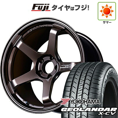 【新品国産車用5穴114.3】 夏タイヤ ホイール4本セット 225/45R19 ヨコハマ ジオランダー X-CV G057 ヨコハマ アドバンレーシング GT ビヨンド 8.5J 19インチ(送料無料)|フジコーポレーション