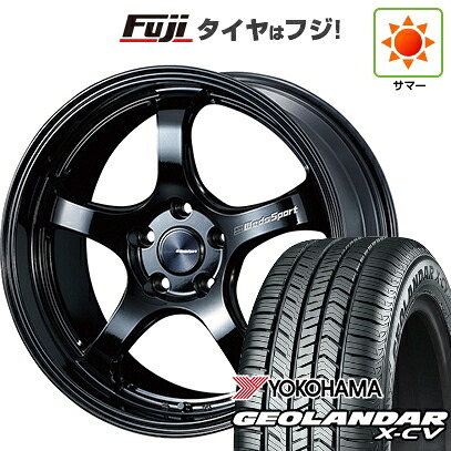 【新品国産車用5穴114.3】 夏タイヤ ホイール4本セット 225/45R19 ヨコハマ ジオランダー X-CV G057 WEDS ウェッズスポーツ RN-05M 8.5J 19インチ(送料無料)