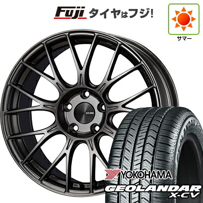 【新品国産車用5穴114.3】 夏タイヤ ホイール4本セット 225/45R19 ヨコハマ ジオランダー X-CV G057 ENKEI エンケイ PerformanceLine PFM1 7.5J 19インチ(送料無料)