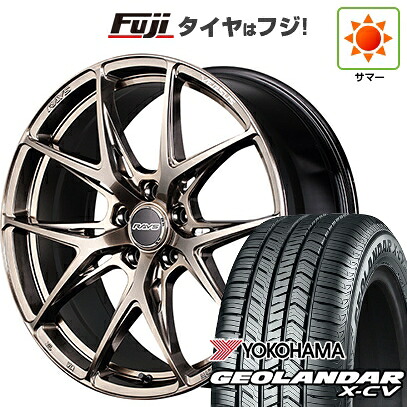 【新品国産車用5穴114.3】 夏タイヤ ホイール4本セット 255/45R20 ヨコハマ ジオランダー X-CV G057 RAYS レイズ ベルサス クラフトコレクション VV21S (XIJ) 8.5J 20インチ(送料無料)|フジコーポレーション