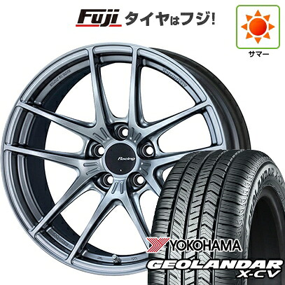 【新品国産車用5穴114.3】 夏タイヤ ホイール4本セット 225/45R19 ヨコハマ ジオランダー X-CV G057 ENKEI エンケイ Racing NVR5 8.5J 19インチ(送料無料)｜フジコーポレーション
