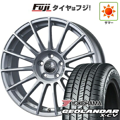 【新品国産車用5穴114.3】 夏タイヤ ホイール4本セット 235/55R19 ヨコハマ ジオランダー X-CV G057 OZ スーパーツーリズモ LM 8.5J 19インチ(送料無料)
