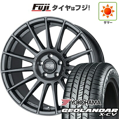 【新品国産車用5穴114.3】 夏タイヤ ホイール4本セット 245/45R20 ヨコハマ ジオランダー X-CV G057 OZ スーパーツーリズモ ダカール 8.5J 20インチ(送料無料)