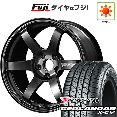 【新品国産車用5穴114.3】 夏タイヤ ホイール4本セット 225/45R19 ヨコハマ ジオランダー X-CV G057 RAYS レイズ ボルクレーシング TE37 サーガ S-plus 8.5J 19インチ(送料無料)