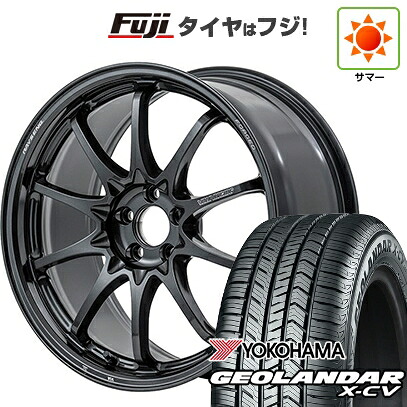 【新品国産車用5穴114.3】 夏タイヤ ホイール4本セット 225/45R19 ヨコハマ ジオランダー X-CV G057 RAYS レイズ ボルクレーシング CE28N-plus 8J 19インチ(送料無料)