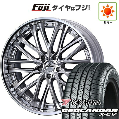 【新品国産車用5穴114.3】 夏タイヤ ホイール4本セット 235/55R19 ヨコハマ ジオランダー X-CV G057 WEDS ウェッズ クレンツェ ベルテーラー 8J 19インチ(送料無料)