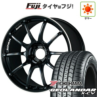 【新品国産車用5穴114.3】 夏タイヤ ホイール4本セット 235/55R19 ヨコハマ ジオランダー X-CV G057 ヨコハマ アドバンレーシング RZII 8J 19インチ(送料無料)