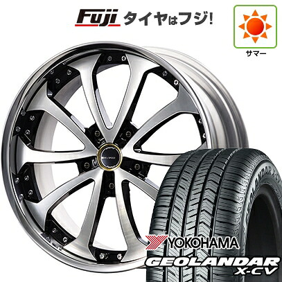 【新品国産車用5穴114.3】 夏タイヤ ホイール4本セット 265/40R22 ヨコハマ ジオランダー X-CV G057 エムズスピード ジュノウ バベル FORGED 9J 22インチ(送料無料)