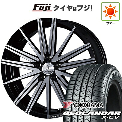 【新品国産車用5穴114.3】 夏タイヤ ホイール4本セット 235/55R19 ヨコハマ ジオランダー X-CV G057 ケースペック SILK BLAZE ヴォルツァ 7.5J 19インチ(送料無料)