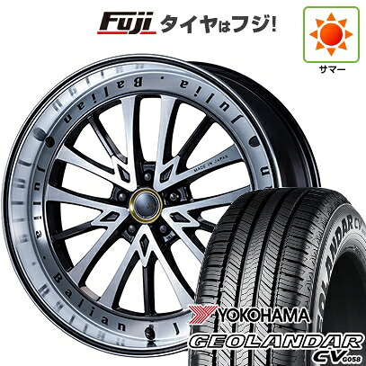 【新品国産車用5穴114.3】 夏タイヤ ホイール4本セット 235/55R19 ヨコハマ ジオランダー CV G058 エムズスピード ジュリア バリアン 7.5J 19インチ(送料無料)