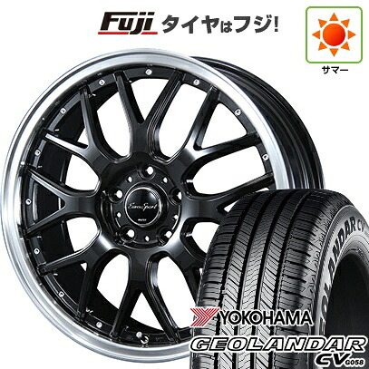 【新品国産車用5穴114.3】 夏タイヤ ホイール4本セット 225/55R18 102 V XL ヨコハマ ジオランダー CV G058 ブレスト ユーロスポーツ タイプ815 7J 18インチ(送料無料)｜フジコーポレーション