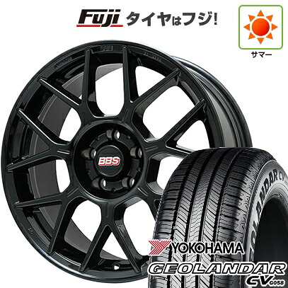 【新品国産車用5穴114.3】 夏タイヤ ホイール4本セット 235/55R19 ヨコハマ ジオランダー CV G058 BBS GERMANY XR グロスブラック 8.5J 19インチ(送料無料)