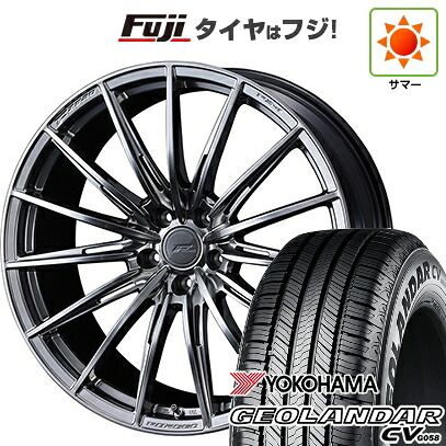 【新品国産車用5穴114.3】 夏タイヤ ホイール4本セット 235/60R18 ヨコハマ ジオランダー CV G058 WEDS ウェッズ F-ZERO FZ-4 7.5J 18インチ(送料無料)|フジコーポレーション