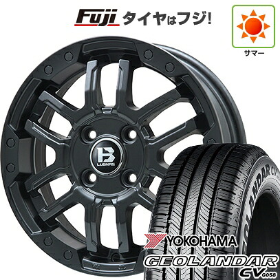 【新品国産車用5穴114.3】 夏タイヤ ホイール4本セット 215/65R16 ヨコハマ ジオランダー CV G058 ビッグウエイ B-LUGNAS FRD(マットブラック) 6.5J 16インチ(送料無料)