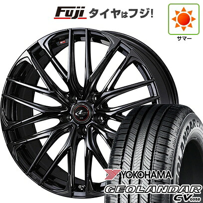 【新品国産車用5穴114.3】 夏タイヤ ホイール4本セット 225/55R18 102 V XL ヨコハマ ジオランダー CV G058 WEDS ウェッズ レオニス SK 7J 18インチ(送料無料)|フジコーポレーション