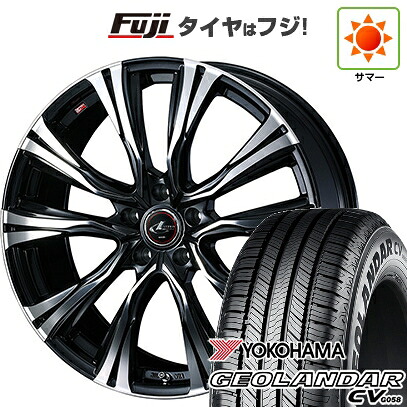 【新品国産車用5穴114.3】 夏タイヤ ホイール4本セット 235/60R18 ヨコハマ ジオランダー CV G058 WEDS ウェッズ レオニス VR 8J 18インチ(送料無料)|フジコーポレーション