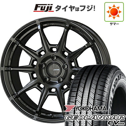 【新品国産車用5穴100】 夏タイヤ ホイール4本セット 225/60R17 99 V ヨコハマ ジオランダー CV G058 共豊 ガレルナ レフィーノ 7.5J 17インチ(送料無料)