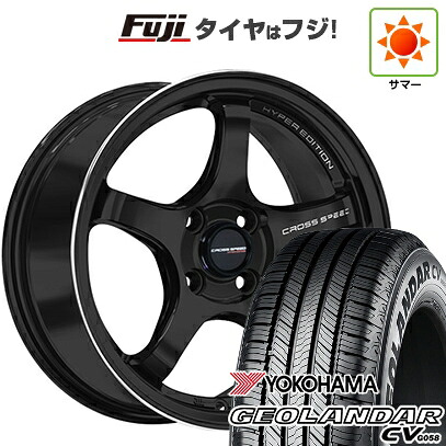 【新品国産車用5穴114.3】 夏タイヤ ホイール4本セット 215/60R17 ヨコハマ ジオランダー CV G058 ホットスタッフ クロススピード ハイパーエディションCR5 7.5J 17インチ(送料無料)