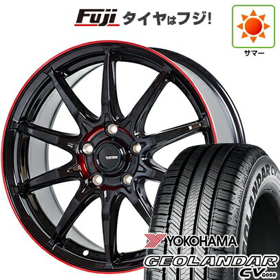 【新品国産車用5穴114.3】 夏タイヤ ホイール4本セット 235/60R18 ヨコハマ ジオランダー CV G058 ホットスタッフ ジースピード P-05R 7J 18インチ(送料無料)|フジコーポレーション