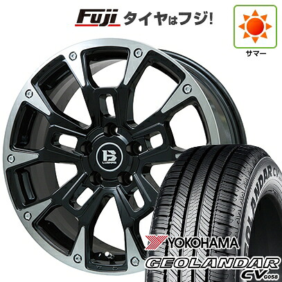 【新品国産車用5穴114.3】 夏タイヤ ホイール4本セット 215/65R16 ヨコハマ ジオランダー CV G058 ビッグウエイ B-LUGNAS BRD(ブラックポリッシュ/ブラッククリア) 6.5J 16インチ(送料無料)