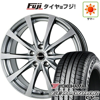 【新品国産車用5穴100】 夏タイヤ ホイール4本セット 225/55R18 102 V XL ヨコハマ ジオランダー CV G058 ホットスタッフ エクシーダー E03【限定】 7.5J 18インチ(送料無料)