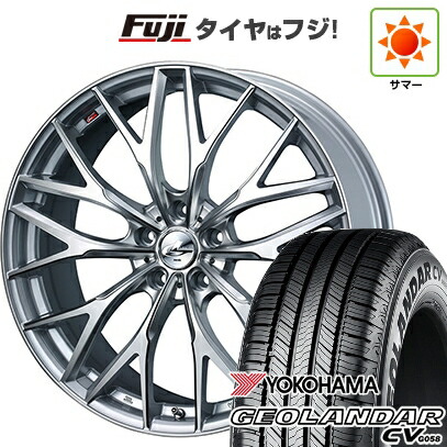 【新品国産車用5穴114.3】 夏タイヤ ホイール4本セット 215/60R17 ヨコハマ ジオランダー CV G058 WEDS ウェッズ レオニス MX 7J 17インチ(送料無料)