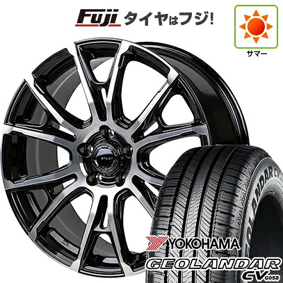 【新品国産車用5穴114.3】 夏タイヤ ホイール4本セット 235/60R18 ヨコハマ ジオランダー CV G058 モンツァ HI-BLOCK シュタッド 7.5J 18インチ(送料無料)