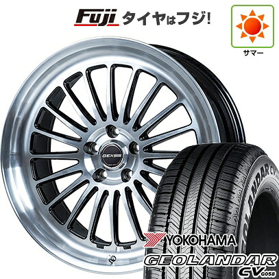 【新品国産車用5穴114.3】 夏タイヤ ホイール4本セット 235/55R19 ヨコハマ ジオランダー CV G058 モンツァ ジェクシス GF020 8J 19インチ(送料無料)｜フジコーポレーション