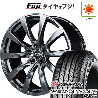 【新品国産車用5穴114.3】 夏タイヤ ホイール4本セット 235/55R19 ヨコハマ ジオランダー CV G058 MID WHEELS レフィナーダ モーション2 トヨタ・レクサス車専用 8J 19インチ(送料無料)