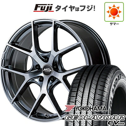 【新品国産車用5穴114.3】 夏タイヤ ホイール4本セット 225/55R18 102 V XL ヨコハマ ジオランダー CV G058 MID WHEELS MID EXCLUSIVE 025F RN 7J 18インチ(送料無料)