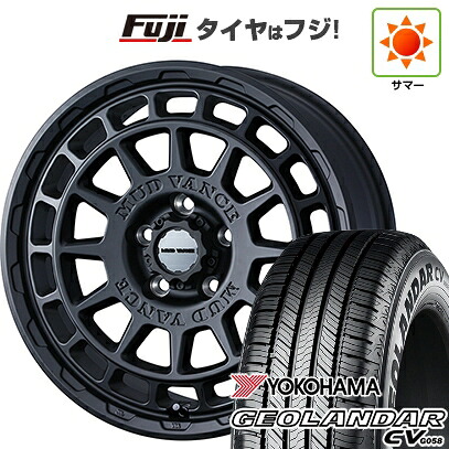 【新品国産車用5穴114.3】 夏タイヤ ホイール4本セット 225/60R17 99 V ヨコハマ ジオランダー CV G058 WEDS ウェッズアドベンチャー マッドヴァンス X タイプF 7J 17インチ(送料無料)