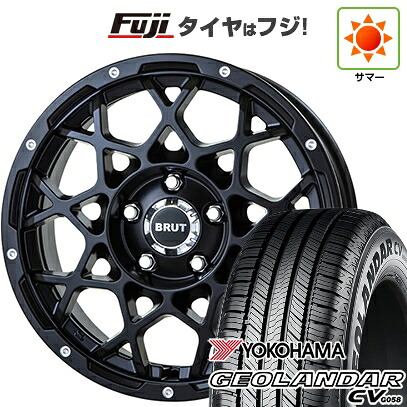 【新品国産車用5穴114.3】 夏タイヤ ホイール4本セット 225/60R17 99 V ヨコハマ ジオランダー CV G058 トライスター BRUT BR-55 7.5J 17インチ(送料無料)