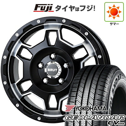 【新品国産車用5穴114.3】 夏タイヤ ホイール4本セット 215/65R16 ヨコハマ ジオランダー CV G058 トライスター BRUT BR-66 6.5J 16インチ(送料無料)