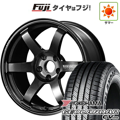 【新品国産車用5穴114.3】 夏タイヤ ホイール4本セット 225/60R17 99 V ヨコハマ ジオランダー CV G058 RAYS レイズ ボルクレーシング TE37 サーガ S-plus 7.5J 17インチ(送料無料)