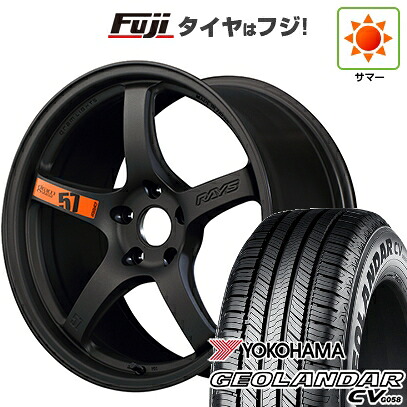 【新品国産車用5穴114.3】 夏タイヤ ホイール4本セット 225/65R17 ヨコハマ ジオランダー CV G058 RAYS レイズ グラムライツ 57CR SPEC-D 7J 17インチ(送料無料)