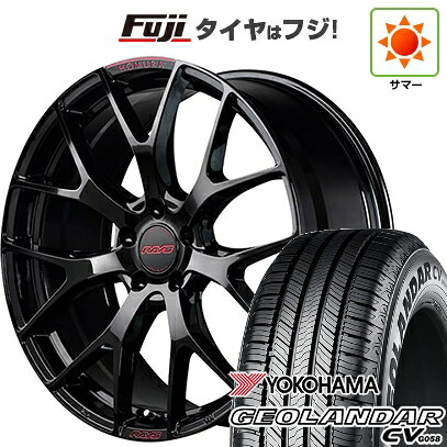 【新品国産車用5穴114.3】 夏タイヤ ホイール4本セット 225/55R18 102 V XL ヨコハマ ジオランダー CV G058 RAYS レイズ ホムラ 2X7FT SPEC-M 7.5J 18インチ(送料無料)