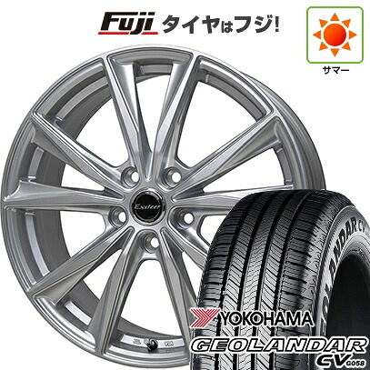 【新品国産車用5穴114.3】 夏タイヤ ホイール4本セット 225/55R19 ヨコハマ ジオランダー CV G058 ホットスタッフ エクスターST 7J 19インチ(送料無料)|フジコーポレーション