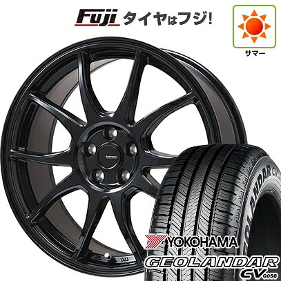 【新品国産車用5穴100】 夏タイヤ ホイール4本セット 225/55R18 102 V XL ヨコハマ ジオランダー CV G058 ホットスタッフ ジースピード G-06【限定】 7.5J 18インチ(送料無料)