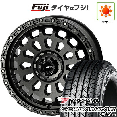 【新品国産車用5穴114.3】 夏タイヤ ホイール4本セット 225/55R18 102 V XL ヨコハマ ジオランダー CV G058 フォーバイフォーエンジニア エアージー ヴァルカン 8J 18インチ(送料無料)