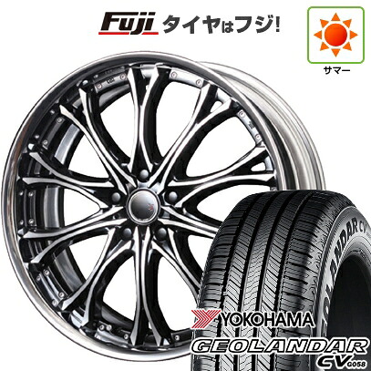 【新品国産車用5穴114.3】 夏タイヤ ホイール4本セット 235/55R19 ヨコハマ ジオランダー CV G058 エムズスピード JJクロモ フルリバースリム 7.5J 19インチ(送料無料)｜フジコーポレーション
