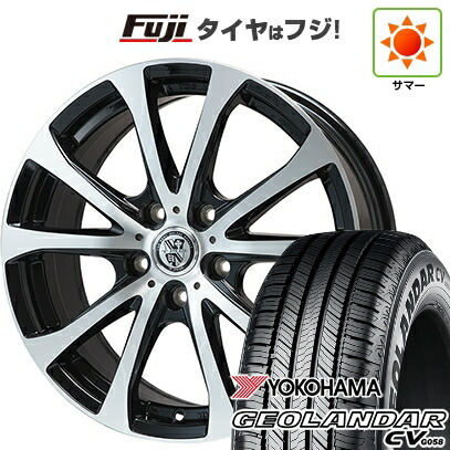 【新品国産車用5穴114.3】 夏タイヤ ホイール4本セット 215/50R18 ヨコハマ ジオランダー CV G058 ビッグウエイ TRG-バーン XPII 7.5J 18インチ(送料無料)