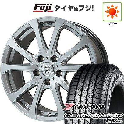 【新品国産車用5穴114.3】 夏タイヤ ホイール4本セット 225/65R17 ヨコハマ ジオランダー CV G058 ビッグウエイ TRG-バーンII 7J 17インチ(送料無料) 77,220円
