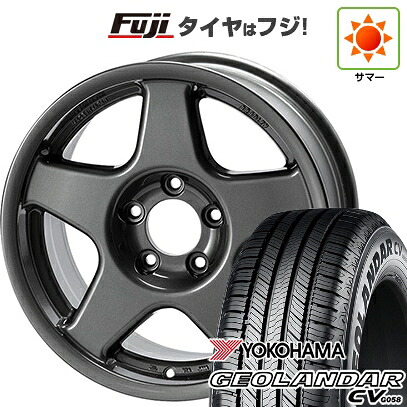 【新品国産車用5穴114.3】 夏タイヤ ホイール4本セット 225/60R17 99 V ヨコハマ ジオランダー CV G058 フォーバイフォーエンジニア ブラッドレー V 7J 17インチ(送料無料)