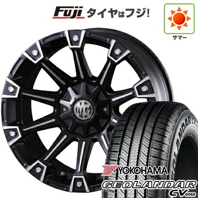 【新品国産車用5穴114.3】 夏タイヤ ホイール4本セット 225/65R17 ヨコハマ ジオランダー CV G058 クリムソン マーテルギア(MG) モンスター 7J 17インチ(送料無料)|フジコーポレーション
